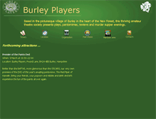 Tablet Screenshot of burleyplayers.com